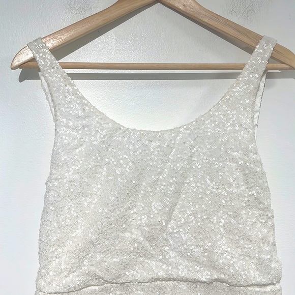 Alice + Olivia Gabby Blouson Sequin Tank Dress - size 6 - Picture 6 of 12